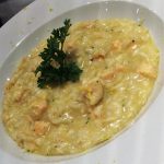 Risoto de salmão com limão siciliano