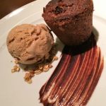 O bolinho de cenoura com sorvete de canela